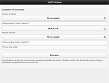 Tablet Screenshot of bordeauxtaxi.com